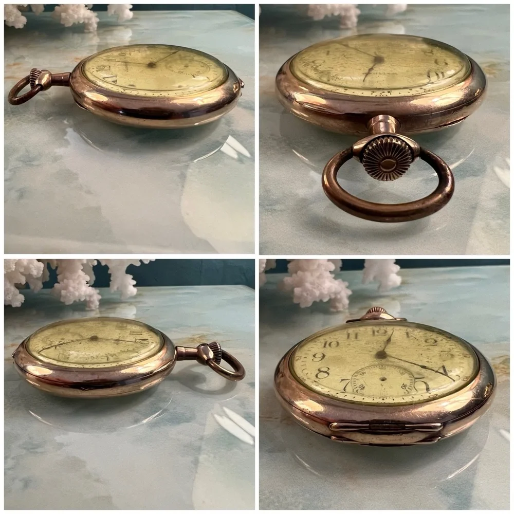 WALTHAM Antique 17 Jewel Pocket Watch in 14k Gold Filled Keystone Case